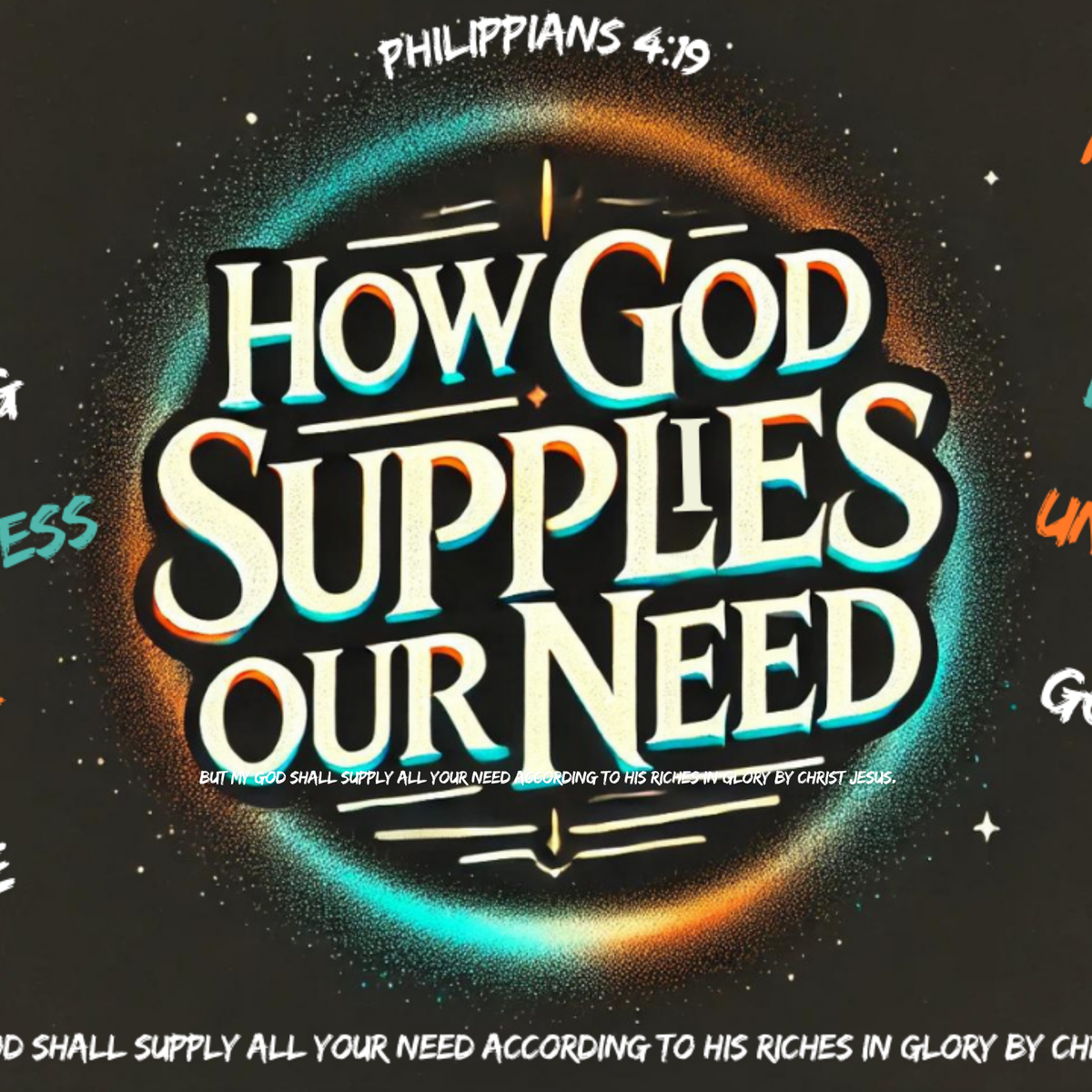 How God Supplies Our Need